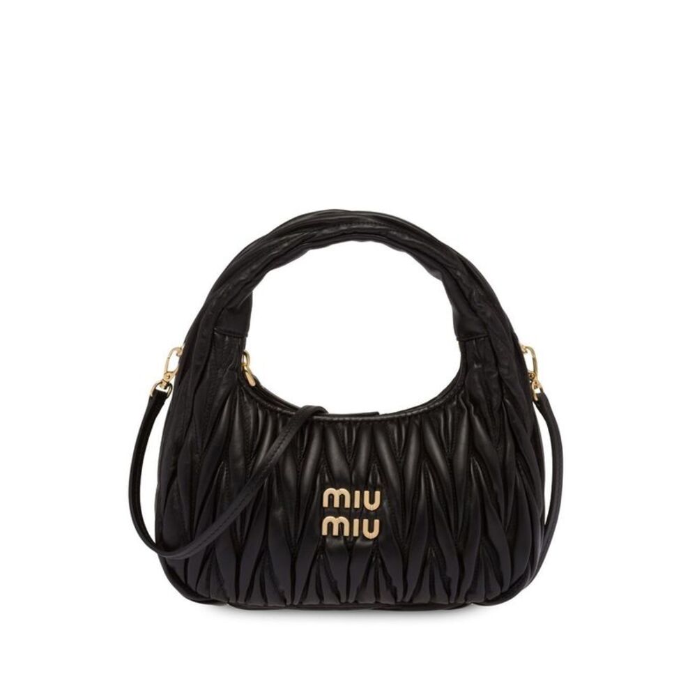 Wander Matelassé Nappa Leather Small Hobo Bag Women